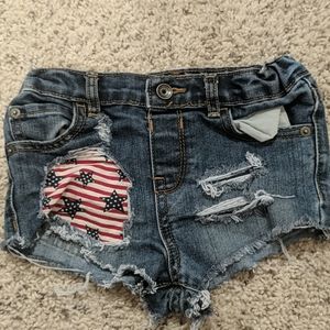 Custom stars and stripes shorts